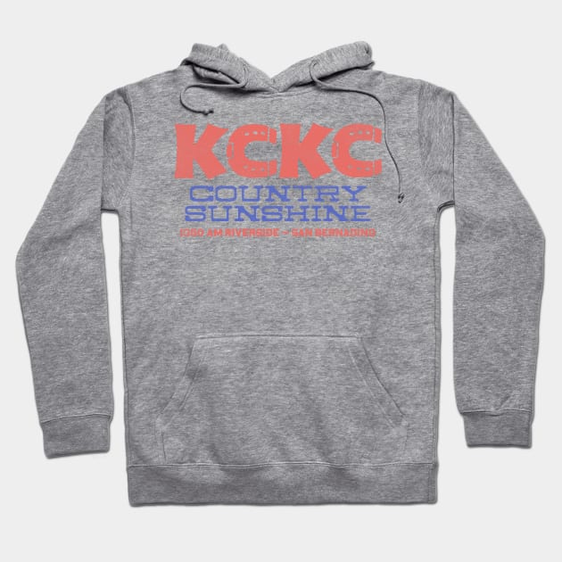 Retro KCKC 1350 AM Riverside / San Bernardino Radio Station Hoodie by darklordpug